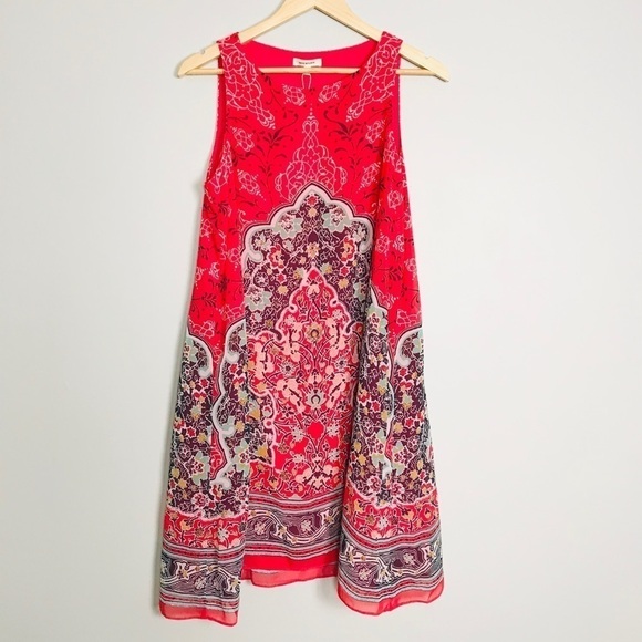 Max Studio Scarf Print Sleeveless Shift Dress - Picture 2 of 6